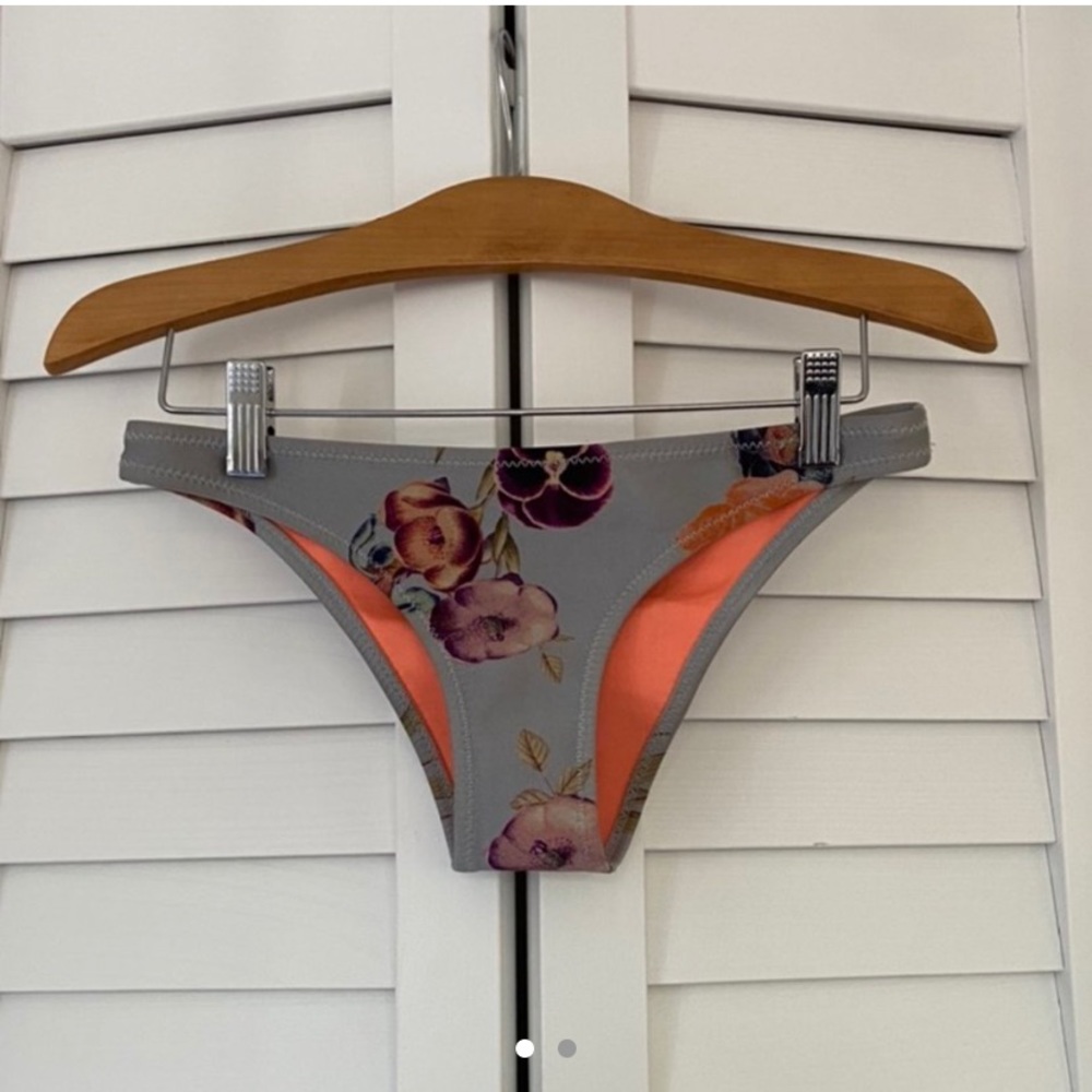 TRIANGL BLUE FLORAL BIKINI BOTTOMS